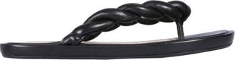 Red Valentino Leather Slide Sandals