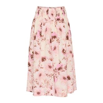 Part Two Pink Nectar Scattered Flower Skirt - female - Part Two - Midi Skirts - Multicolor - L - Skirts
