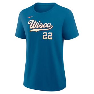 Nike Christian Yelich Milwaukee Brewers City Connect Nike Womens MLB T-Shirt in Green | 01K94GWMZ9-1T0