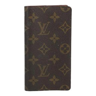 Louis Vuitton Pre-owned Wallets, female, Brown, Size: ONE SIZE Pre-owned Checkbook Holder