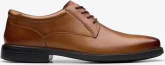 Clarks Wendell LaceII Tan Leren Schoenen