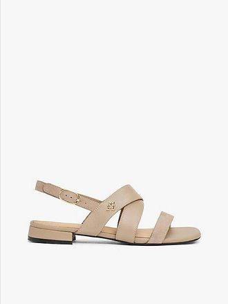 Tommy Hilfiger TH Monogram Leather Sandals