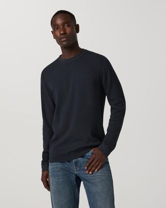 Vuori Clothing Waffle Crew Neck T-Shirt | Ink | Medium