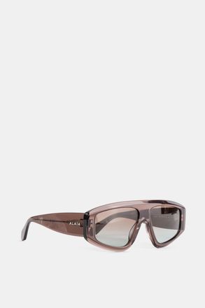 Alaia Womens Azzedine Brown Acetate Sunglasses