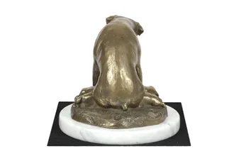 OEM Rottweiler I - Statuetta Di Cane, Figurina Su Marmo Bianco, Trofeo Per Una Mostra Canina Di Art-dog