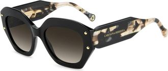 Carolina Herrera HER 0365/S 807(Ha) Zonnebril - Dames - Zonnebrillen - Zwart - 53 MM - Accessoires