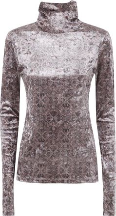Pierre-Louis Mascia Tops, Dames, Veelkleurig, M, Turtleneck Top met Ranat Stijl