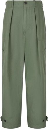 TOMBOY Cargo broek met plooien - Groen