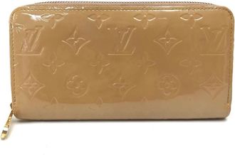 Louis Vuitton Vernis Beige Noisette Monogram Vernis Long Wallet (Bi-Fold) (Pre-Owned)