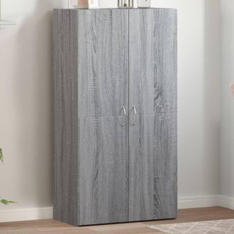 vidaXL Armario Archivador Madera Ingenier&iacute;a Gris Sonoma 60x32x115 Cm Vidaxl