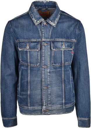 Diesel Jassen, Heren, Blauw, S, Denim, Denim jas