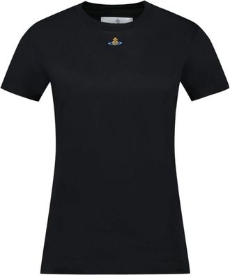 Vivienne Westwood Orb Peru T-Shirt - Dames - T-shirts - Zwart - 3XL - Katoen - Tops