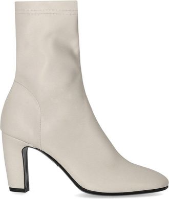 Strategia Zhaira White Heeled Ankle Boot