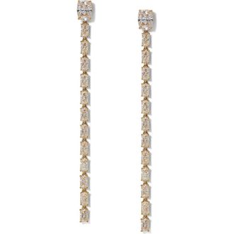 Nadri Northern Lights Cubic Zirconia Linear Drop Earrings in Gold at Nordstrom Rack
