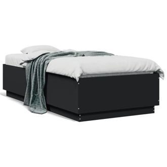 Berkfield Home Bed Frame without Mattress Black 90x190 cm Single