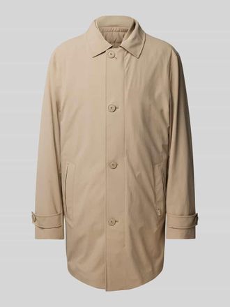 HUGO BOSS Regular Fit Kurzmantel mit &Auml;rmelriegeln Modell Jared 2in1 in Beige, Gr&ouml;&szlig;e 48
