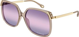 Chloé CH0286S 004 Womens Sunglasses Brown Size 60