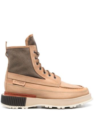 Buttero Uga lace-up ankle boots - Brown