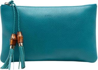 Gucci Pre-owned Clutches, female, Blue, Size: ONE SIZE Pre-owned Vintage Clutch