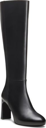Stuart Weitzman Babette Platform Boot in Black/Black at Nordstrom, Size 10.5