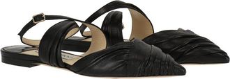 Jimmy Choo London Basil Leather Flat