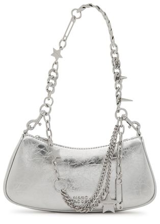 Marc Jacobs The Shoulder Metallic Leather Shoulder bag - Silver - One Size