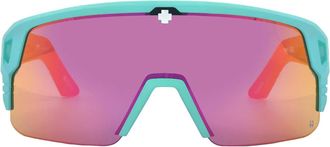 Spy MONOLITH 5050 Happy Gray Green with Pink Spectra Mirror Shield Unisex Sunglasses 6700000000158