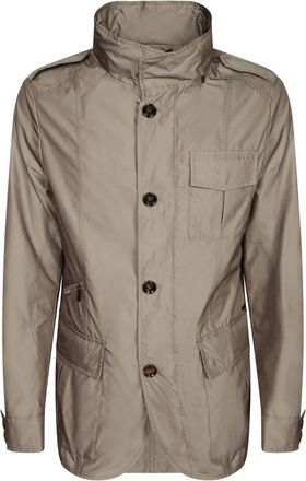 Moorer Porto-Km Jas - Heren - Mantel - Beige - 2XL - Leer - Jassen