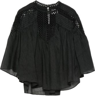 Isabel Marant Camicia Polda - Dames - Blouses - Zwart - S - Overhemden