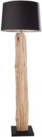 Global Interiors Handgefertigte Stehlampe Rousilique ø 55 x 175 cm aus Treibholz - Schwarz