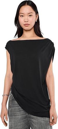 Free People Cascadia Tunic Womens Clothing Black : LG (Womens 12-14), Modal/Polyester