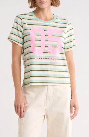 Vinyl Icons Striped Graphic T-Shirt in Green at Nordstrom Rack, Size X-Small