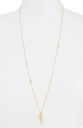 Kenneth Jay Lane Long Spike Cubic Zirconia Pendant Necklace in Gold at Nordstrom Rack