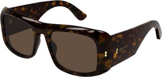 Gucci GG1080S 002 Mens Sunglasses Tortoiseshell Size 56 - Free RX Lenses - Free RX Lenses