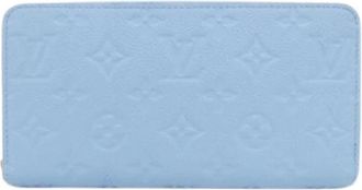 Louis Vuitton Pre-owned Vintage Long wallet (bi-fold) - Dames - Vintage Accessoires - Blauw - ONE Size - Leer - Vintage