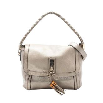 Gucci Pre-owned Shoulder Bags, female, Beige, Size: ONE SIZE Pre-owned Bella Satchel