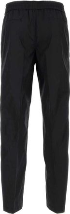 Valentino Garavani Mens Black Toile Iconographe Chino Pant Sttoileiconographneronero Exterior: Nylon Pantaloni Trousers