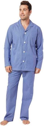 The Cats Pajamas Mens Luxe Pima Pajama in Charleston Blue at Nordstrom, Size Small