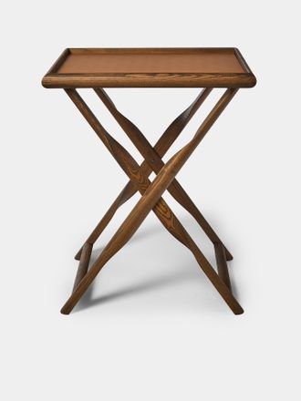 Giobagnara Elica Leather and Wood Serving Table