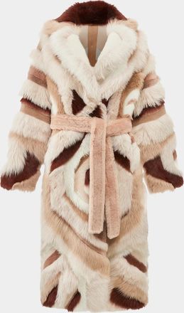 Gorski Geometric Merino & Toscana Shearling Jacket