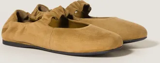 Miu Miu Ruches suede ballerinas