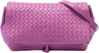 Bottega Veneta Borsa a tracolla in pelle intrecciata Pre-owned - - Pre-owned - Donna - Rosa - ONE SIZE