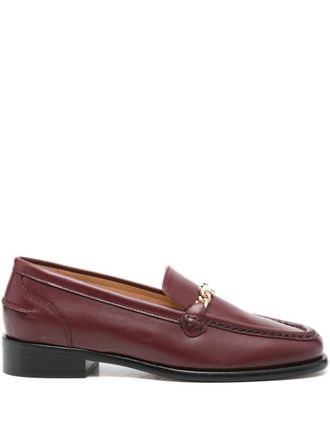 Maison Kitsun&eacute; Profile Fox Leather Loafers Shoes