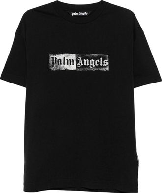 Palm Angels Black Regular Logo T-Shirt