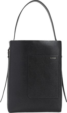 Valextra soft bucket toe bag - Black