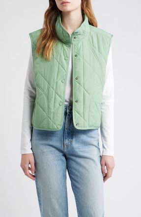 Thread & Supply Lightweight Puffer Vest in Basil at Nordstrom, Size X-Small