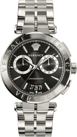 Versace Aion Chronograph - Heren - Horloges - Grijs - ONE Size - Accessoires