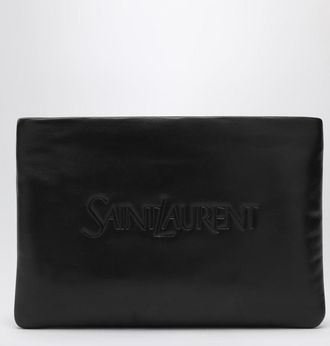 Saint Laurent Padded Clutch Bag With Logo