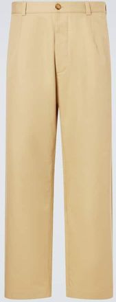 Loro Piana Fuji cotton twill straight pants