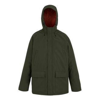 Regatta Mens Savon Insulated Waterproof Jacket (Dark Khaki/Potters Clay) - Dark Green - Size X-Large